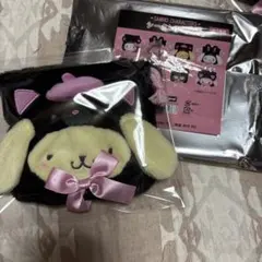 ポムポムプリン　シークレット巾着　まっくろあにまるず