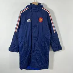 adidas アディダス Red Bull ベンチコート 2XO ネイビー adidas アディダス Red Bull ベンチコート 2XO ネイビー - メルカリ