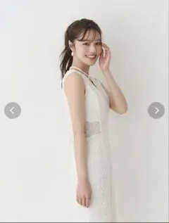 MERCURYDUO アイボリー ノースリーブワンピース M