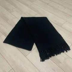 SENSE OF PLACE マフラー ブラック フリンジ付き
