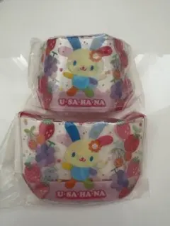 サンリオキャラクターズ プールバッグ風ミニポーチ2 ウサハナ 2個セット