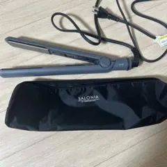 SALONIA ストレートヘアアイロン グレー