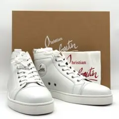 現行・未使用保管品 クリスチャンルブタン ハイカット スニーカー ロゴ 26cm