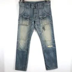 キャピタル デニムブッシュパンツ 裾チェーン 日本製 Sサイズのサムネイル