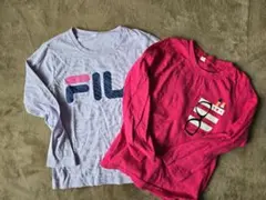FILAと Tシャツ 2枚セット ピンク 紫