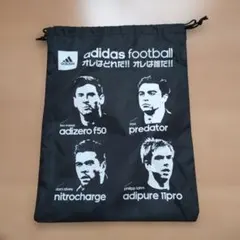 adidas ロゴ入り収納袋 巾着　黒　非売品　★匿名配送