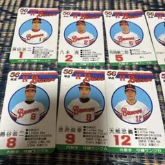 タカラプロ野球カード昭和56年阪急 タカラ プロ野球カード 昭和56年度版 阪急ブレーブス タカラ