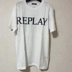 【タグ付き】REPLAY リプレイ　ビッグロゴ　半袖Tシャツのサムネイル