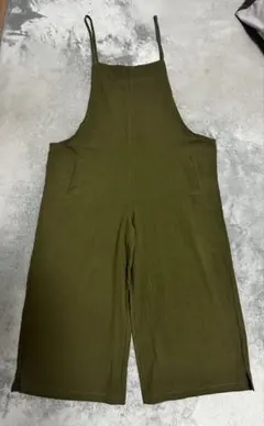 カーキ サロペット ワイドパンツのサムネイル