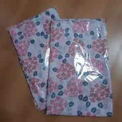 新品 ガーゼ バスタオル 花柄 2枚セット ピンク