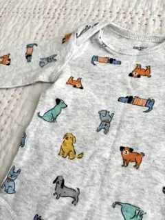 carter's ロンパース 3m 60cm 犬柄 グレーのサムネイル