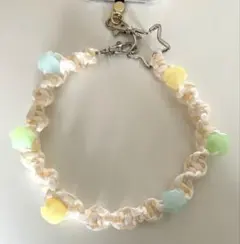 ハンドストラップ　スマホストラップ　パラコード　ハンドメイド　星　パステル　白