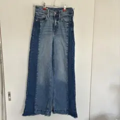 GAP バイカラー ワイドデニムパンツのサムネイル