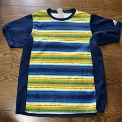 adidas ストライプ Tシャツ マルチカラー