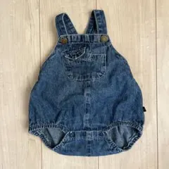 フタフタ　futafuta デニム オーバーオール ロンパース　70cm