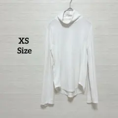 ユニクロ　マメクロゴウチ　ヒートテック　タートルネックカットソー　長袖　白　XS