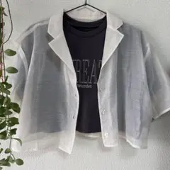 【AS KNOW AS】シースルーシャツとTシャツセット