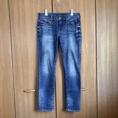 23区denim 36 インディゴブルー系　オンワード樫山　(約S〜M)のサムネイル