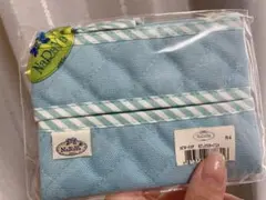 NaRaYa キルティングポケットティッシュケース 水色