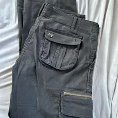 RAGEBLUE スリムフィットブラックパンツ