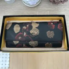 COACH フラワープリント 長財布