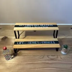 ♥️アイアンレッグの2段棚⭐プードルちゃんデザイン～^^♥️DIY