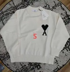 AMI PARIS ハート刺繍 セーター 男女兼用