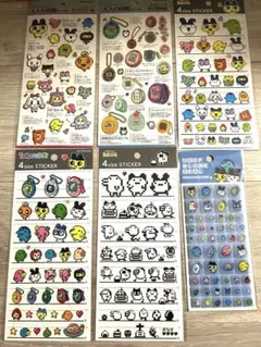 8*7様 【正規品】たまごっち 大人の図鑑シール タイルシール など６枚セット