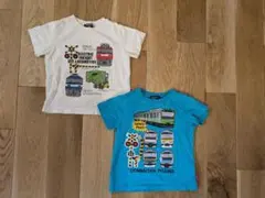 HungryHeart Moujonjon 電車柄 半袖Tシャツ 2枚　100