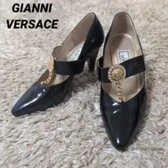 ジャンニ　ヴェルサーチ　 パンプス 21.5cm　メデューサロゴ　チェーン