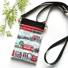 キャスキッドソン　ロンドンストリート　スマホポーチ　スマホショルダー