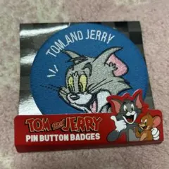 トムとジェリー 刺繍缶バッジ