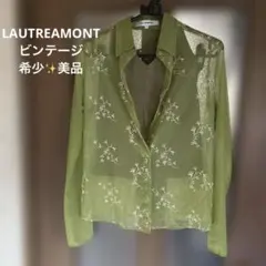 希少✨古着　LAUTREAMONT 刺繍　シアーシャツ　キャミソール　まとめ売りのサムネイル