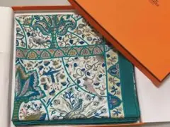 HERMES 大判 シルクスカーフ 花柄 フラワー 総柄 819002 - メルカリ