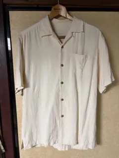 Tommy Bahama 半袖アロハシャツ クリーム色