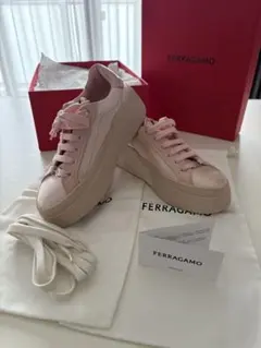 FERRAGAMO（Dahlia） レザー＆サテン スニーカーのサムネイル