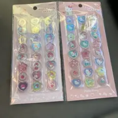 おはじきふうシール ハローキティ マイメロディー 2種セット