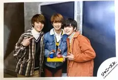 【美品】長尾謙杜 高橋恭平 室龍太 2019 あけおめ 公式写真 オフショ