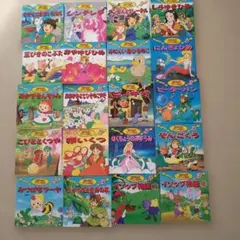 世界名作アニメ絵本20冊、日本昔ばなしアニメ絵本16冊