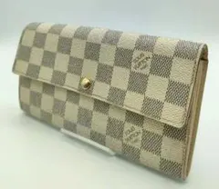 ルイヴィトン ダミエ アズール ポルトフォイユ サラ 長財布 N61735