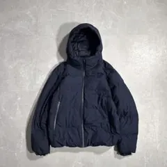 ユニクロ シームレスダウンパーカ 3Dカット メンズXL ネイビー ジャケット