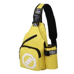 ショルダーバッグ 斜めがけ ボディバッグ レディース メンズ (イエロー)