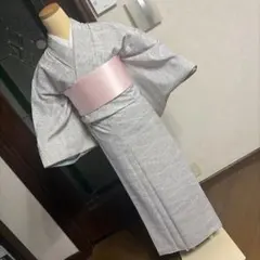606mt75〇単衣 紬 オフホワイト 花 幾何学 亀甲〇美品 - メルカリ