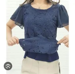 C.D.S. BASIC シフォン 半袖ブラウスのサムネイル