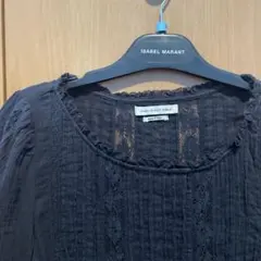ISABEL MARANT ETOILE レース長袖ブラウス ブラックのサムネイル
