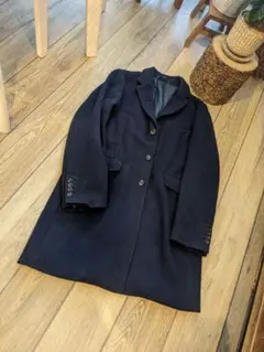 ジュンレッド　JUNRED チェスターコート　紺
