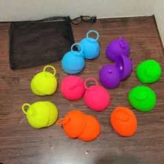 【新品】繰り返し使える水風船 12個セット カラフル シリコン製 夏 水遊び