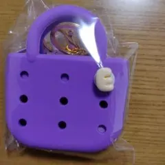シリコンミニバッグポーチ パープル