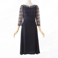 ICHIE ストロベリーフィールズ ドレス レース 七分袖 ロングワンピース