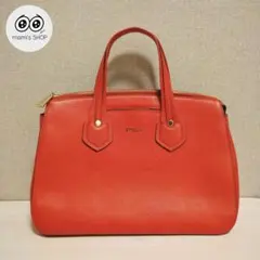 最終値下げFURLA　ピンク 本革レザー ハンドバッグ